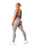 Hybrid Contrast Leggings - Dune