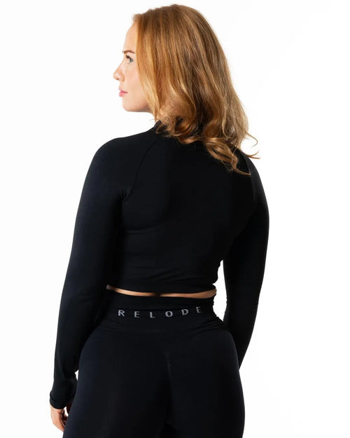 Prime Zip Longsleeve - Svart