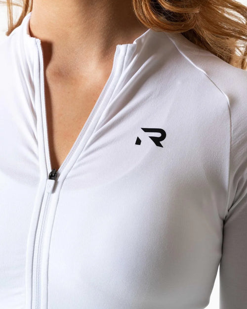 Prime Zip Longsleeve - Vit