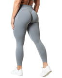 Aura Seamless Scrunch Leggings - Slate Grey