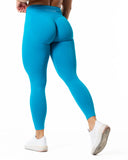 Aura Seamless Scrunch Leggings - Aqua