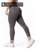 Aura Seamless Scrunch Leggings - Earth Grey