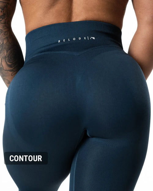 Hybrid Seamless Leggings - Dark Navy