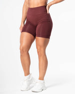 Prime Scrunch Shorts - Burgundy