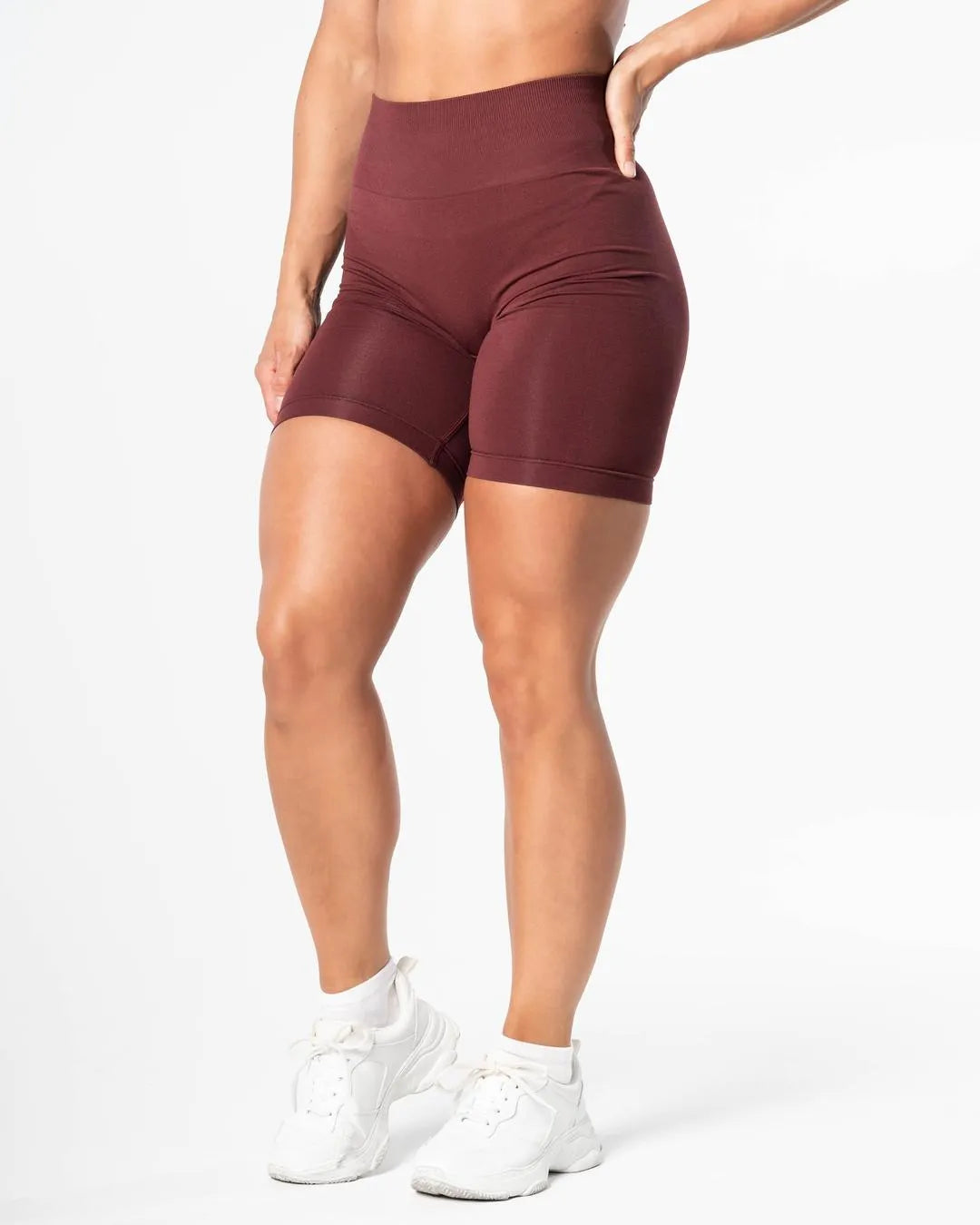 Prime Scrunch Shorts 7.5" - Burgundy