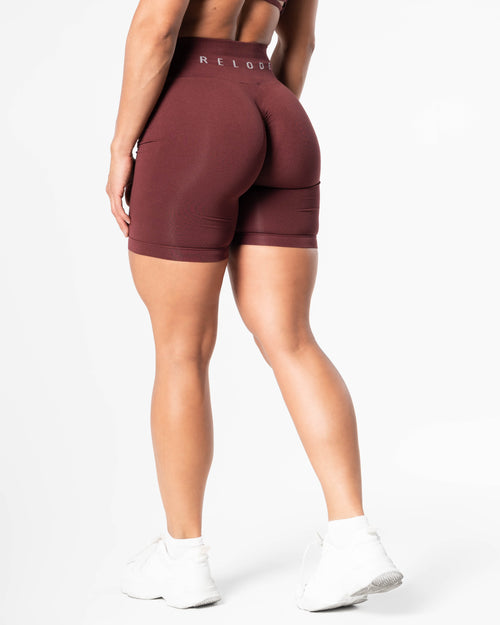 Prime Scrunch Shorts - Burgundy