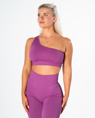 Radiant Single Strap Top - Neon Purple