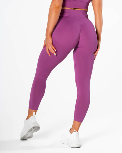 Radiant Scrunch Tights - Neon Purple