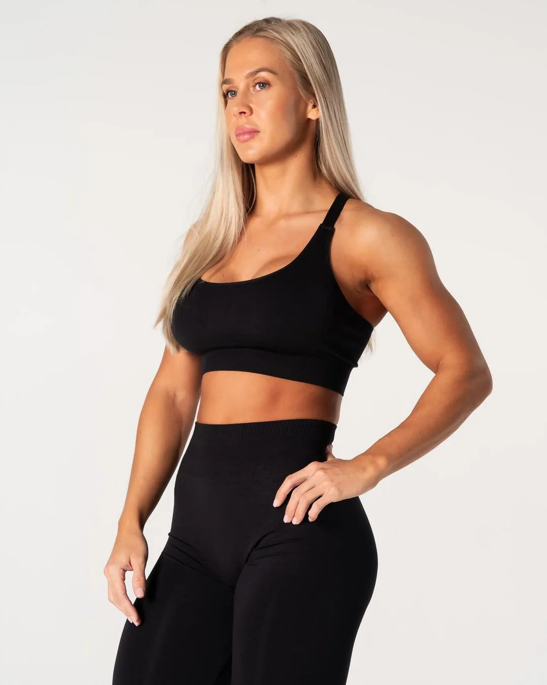 Prime Scrunch Top - Svart