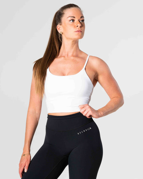 Core Crop Top - Vit