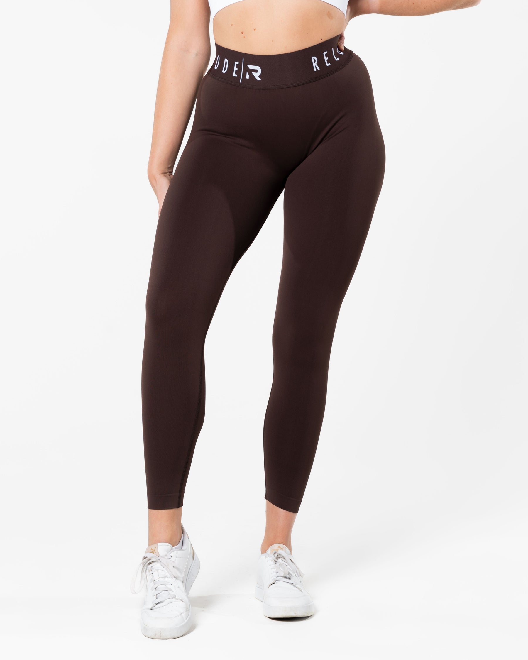 Prime Seamless Tights - Brown - RELODE