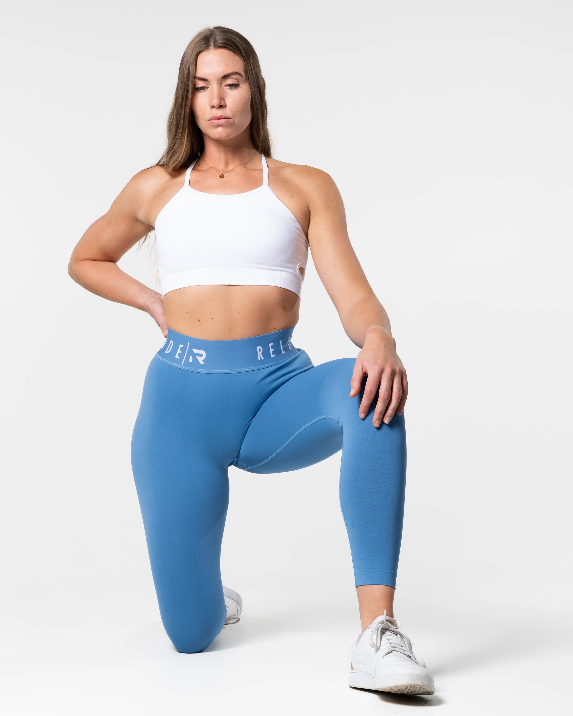 Apex Seamless Leggings - Blue