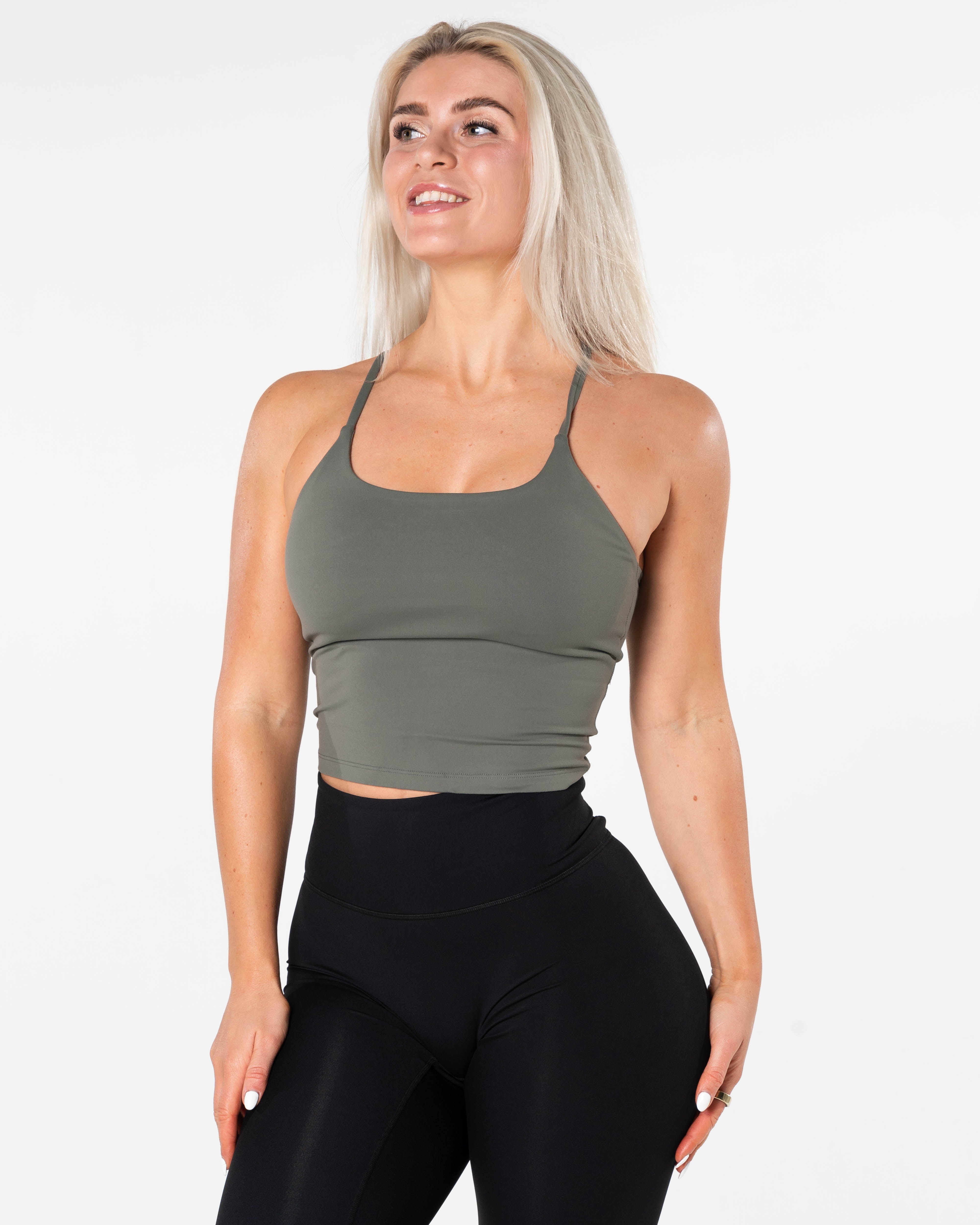 Core Singlet Top - Khaki Green - RELODE