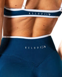 Hybrid Contrast Leggings - Blue