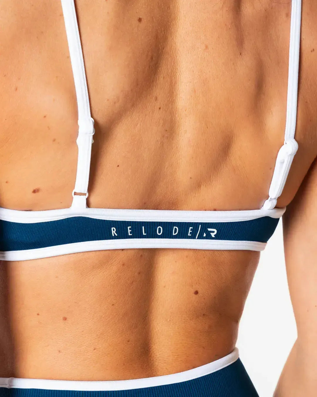 Hybrid Contrast Sports Bra - Blue