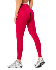 Hybrid Contrast Tights - Berry