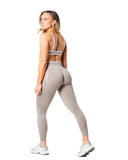 Hybrid Contrast Leggings - Dune