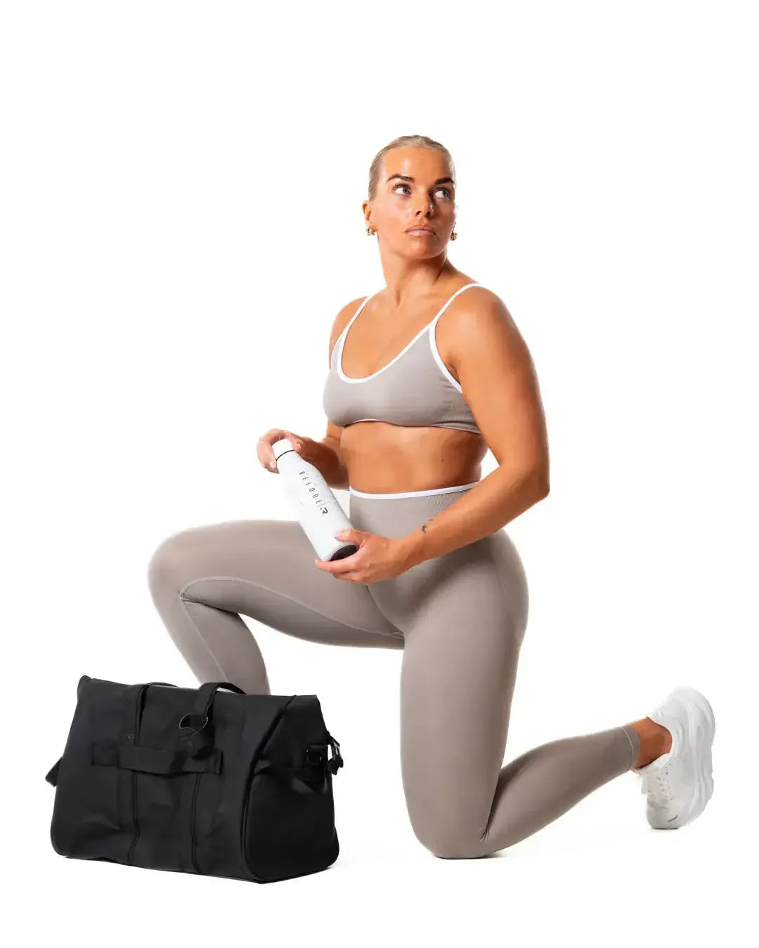 Hybrid Contrast Leggings - Dune