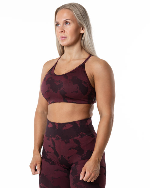 Prime Seamless Camo Top - Red