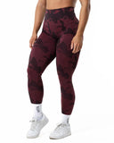 Prime Scrunch Camo Leggings - Red