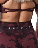 Prime Scrunch Camo Leggings - Red