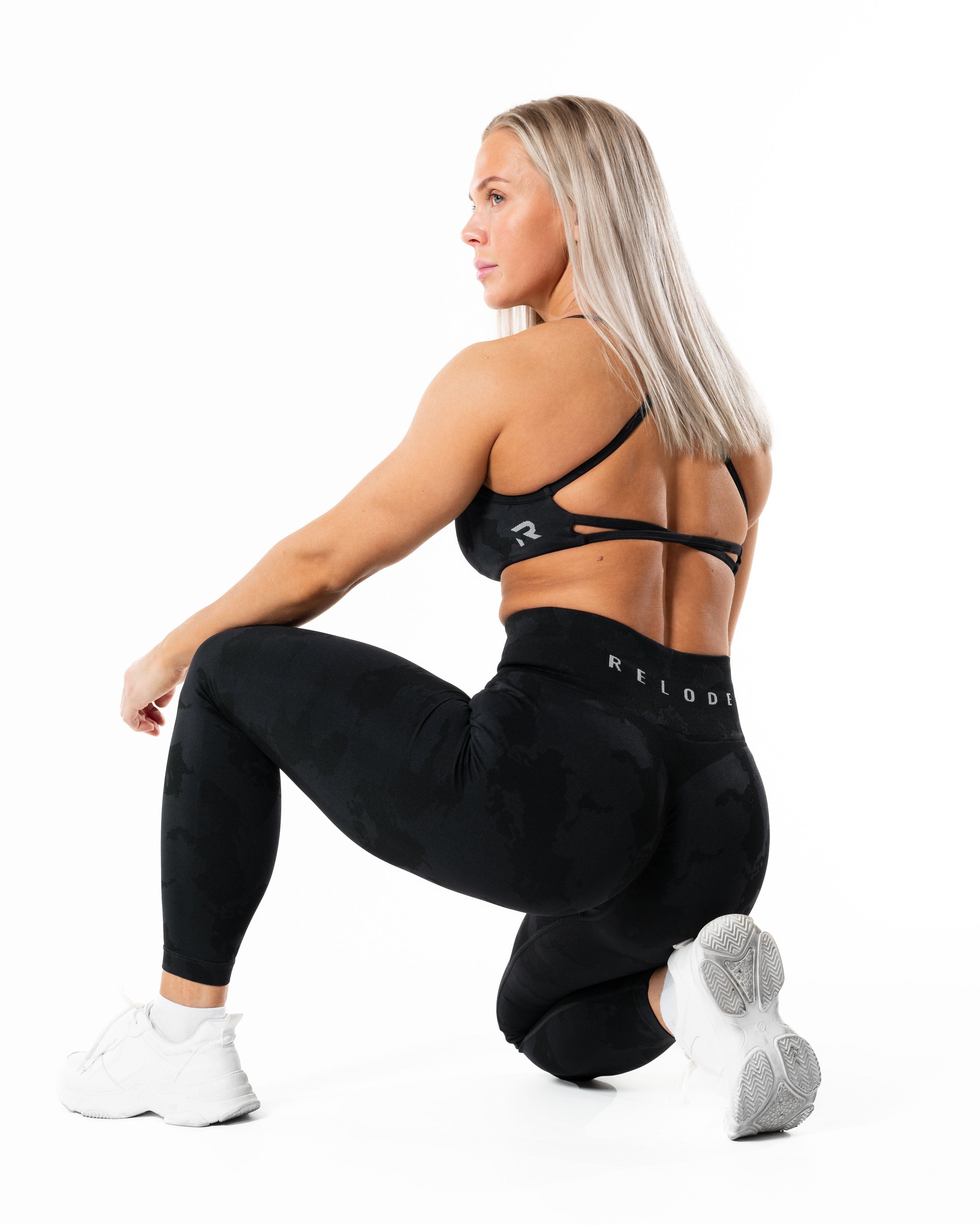 Prime Scrunch Camo Leggings - Black
