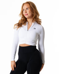 Prime Zip Longsleeve - White