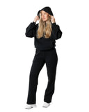 Clean Wide Sweatpants - Black