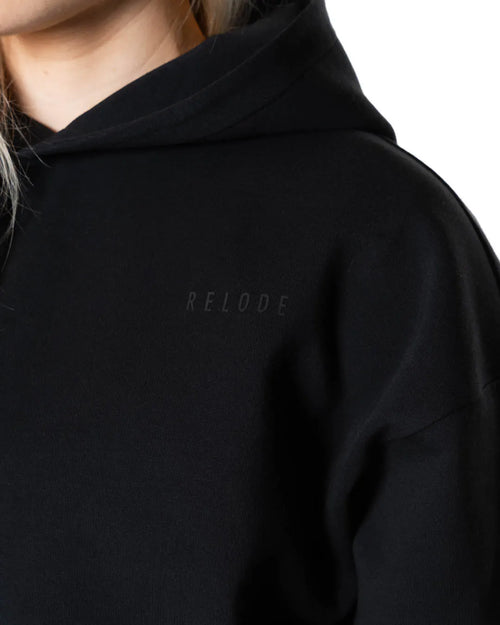 Clean Oversized Hoodie - Svart