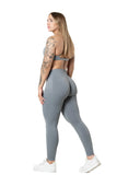 Aura Seamless Scrunch Leggings - Slate Grey