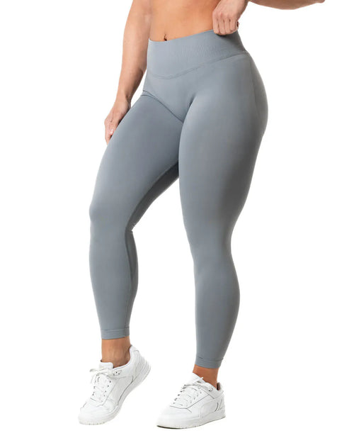 Aura Seamless Scrunch Leggings - Slate Grey