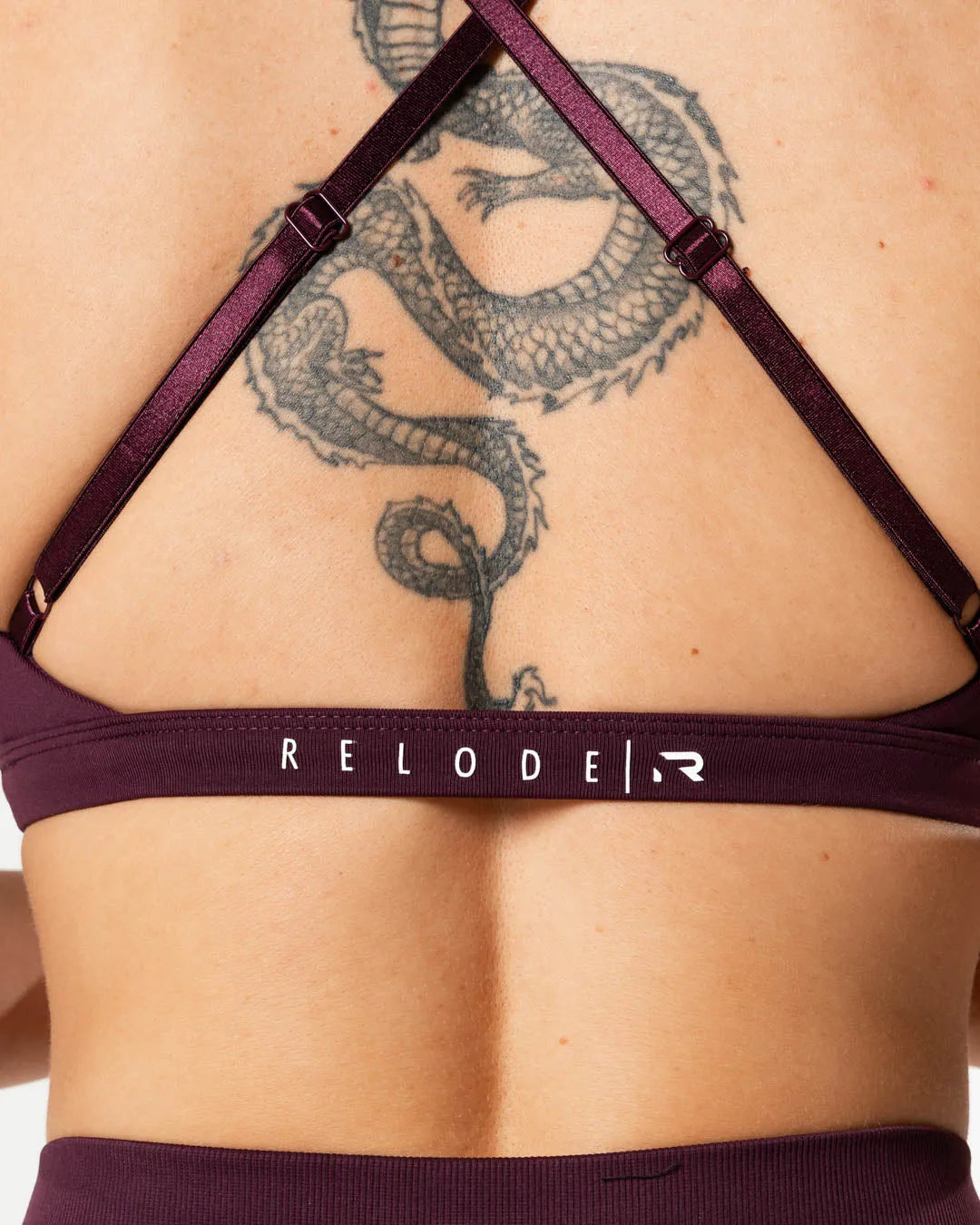 Aura Seamless Sports Bra - Fig Red