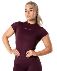 Aura Seamless T-shirt - Fig Red