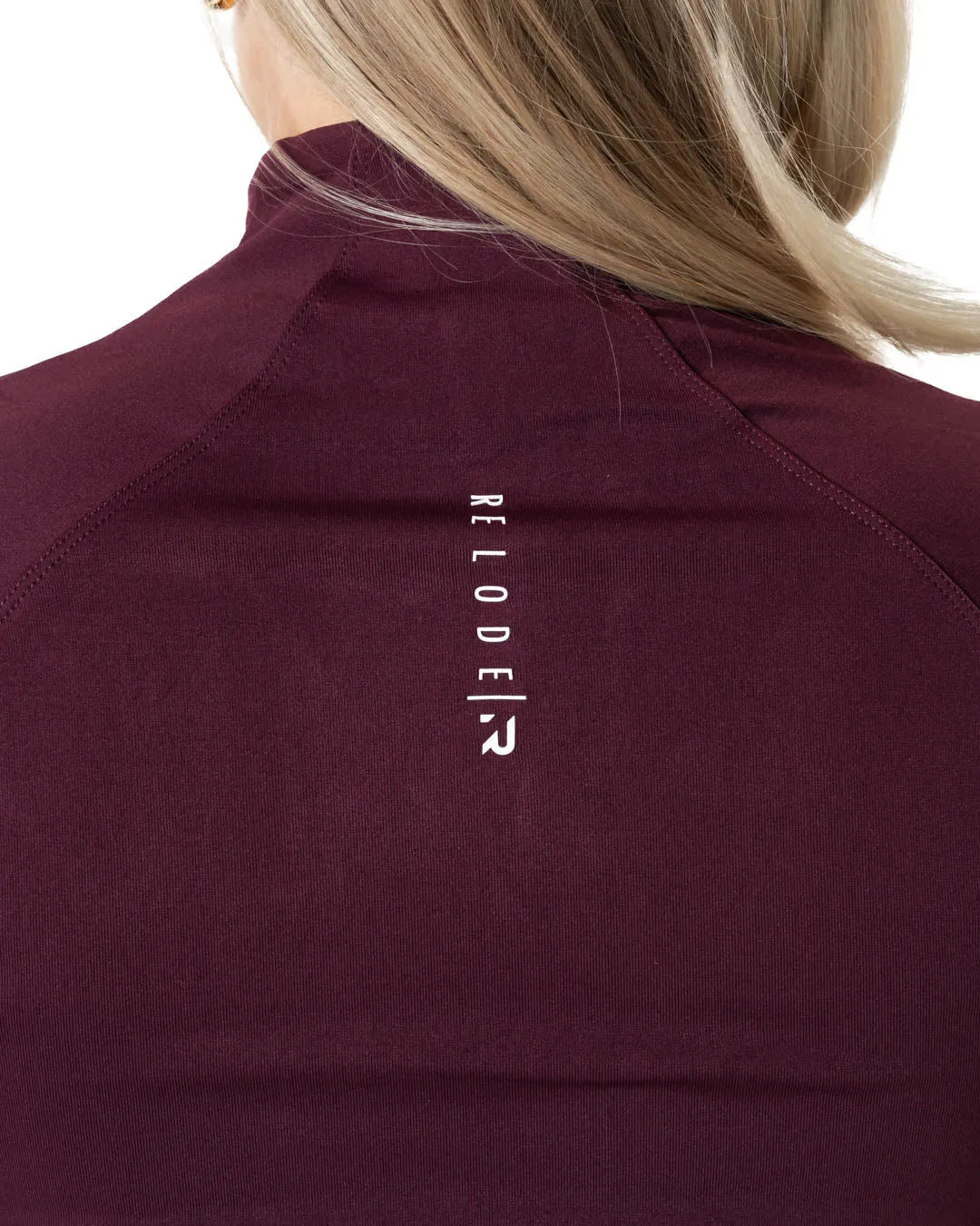 Aura Seamless Zip Longsleeve - Fig Red