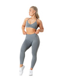 Aura Seamless Scrunch Leggings - Slate Grey