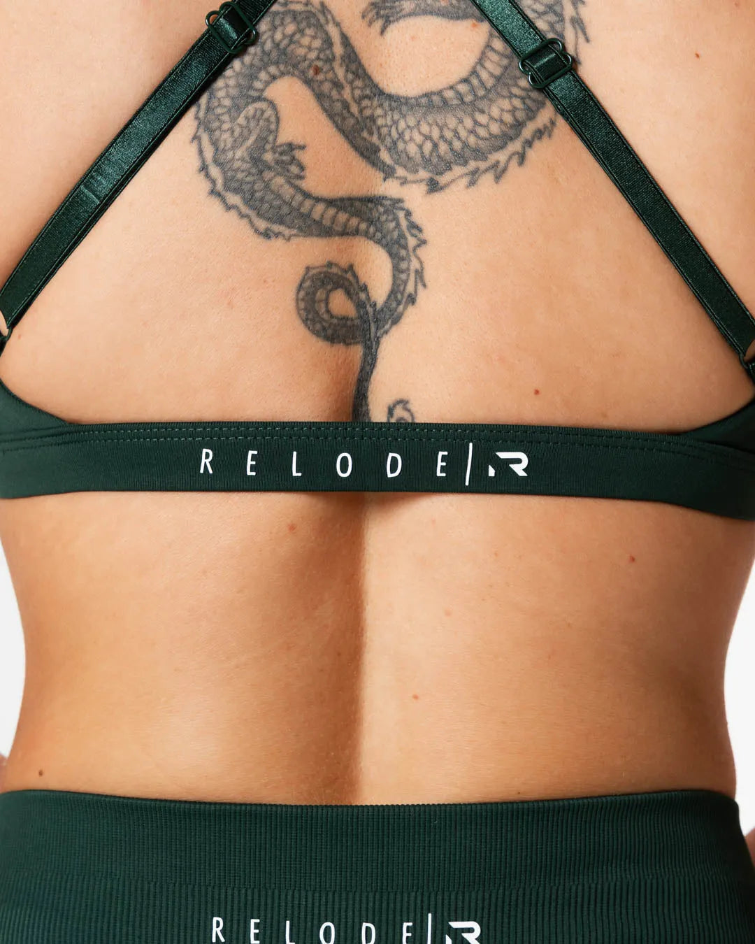 Aura Seamless Sports Bra - Pine Green