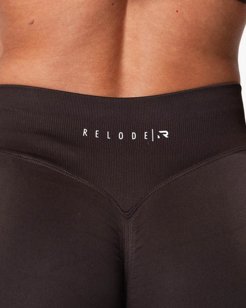 Aura Seamless Scrunch Leggings - Brown
