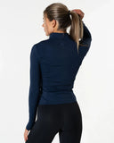 Clean Zip Longsleeve - Dark Blue