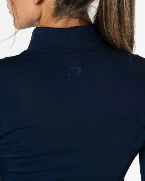 Clean Zip Longsleeve - Dark blue