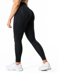 Hybrid Seamless Leggings · Jet Black