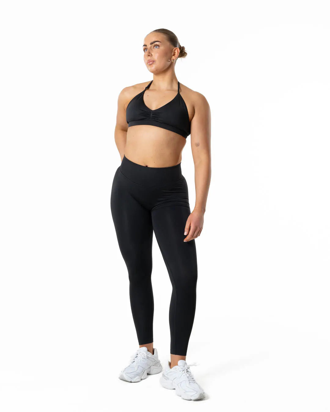 Hybrid Seamless Leggings - Jet Black