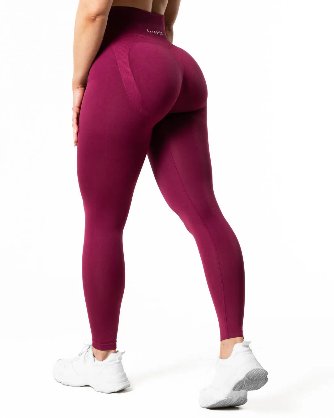 Hybrid Seamless Leggings - Red Plum