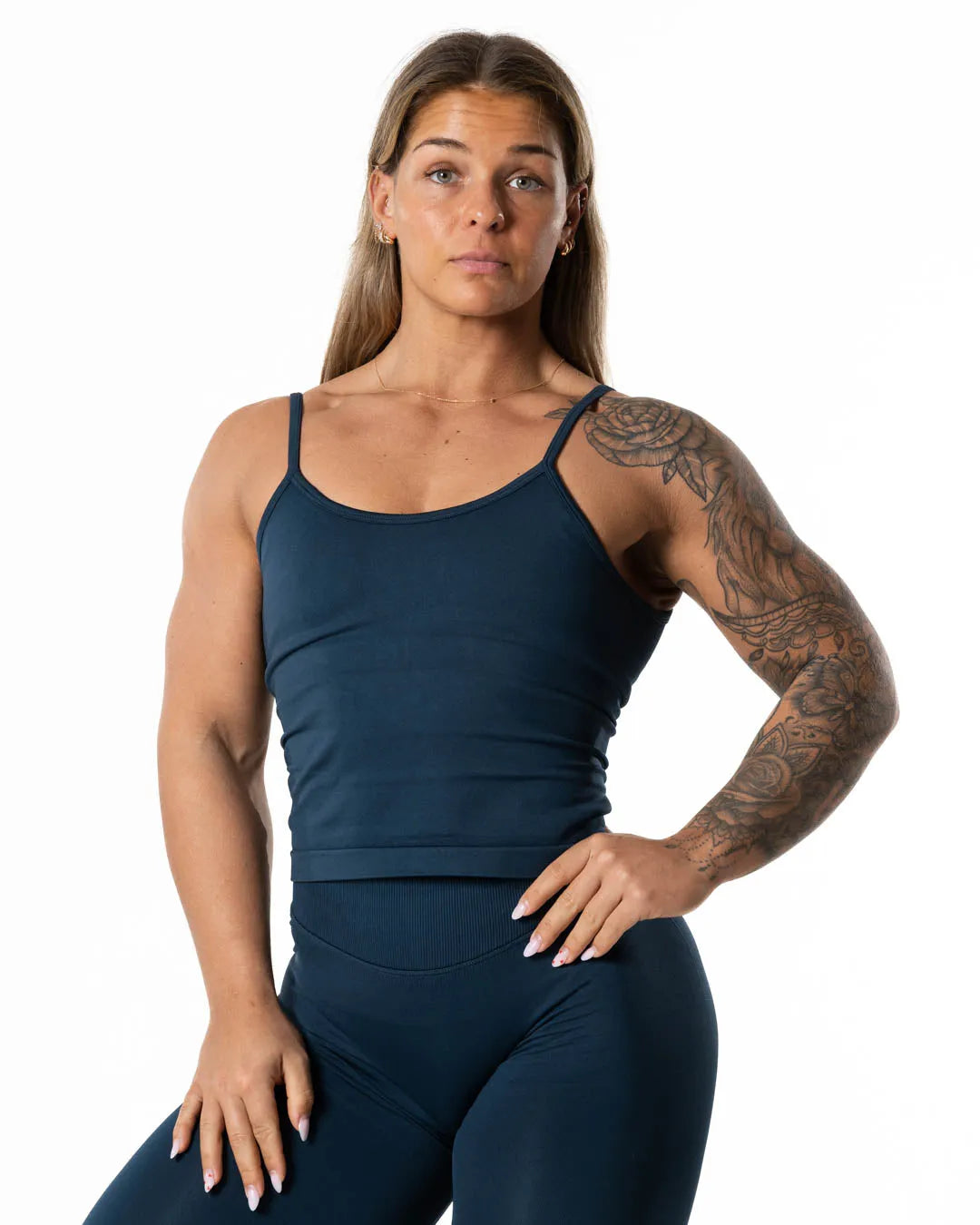 Hybrid Seamless Tank Top - Dark Navy