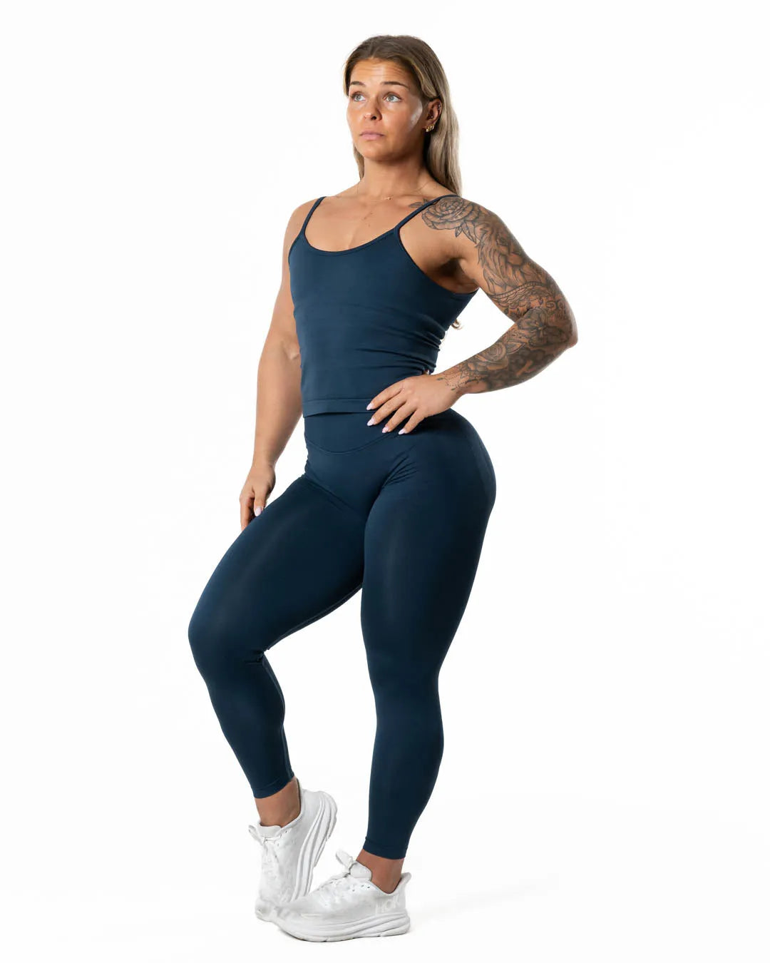 Hybrid Seamless Leggings - Dark Navy