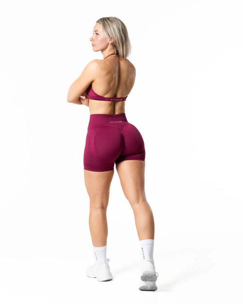 Hybrid Seamless Shorts - Red Plum