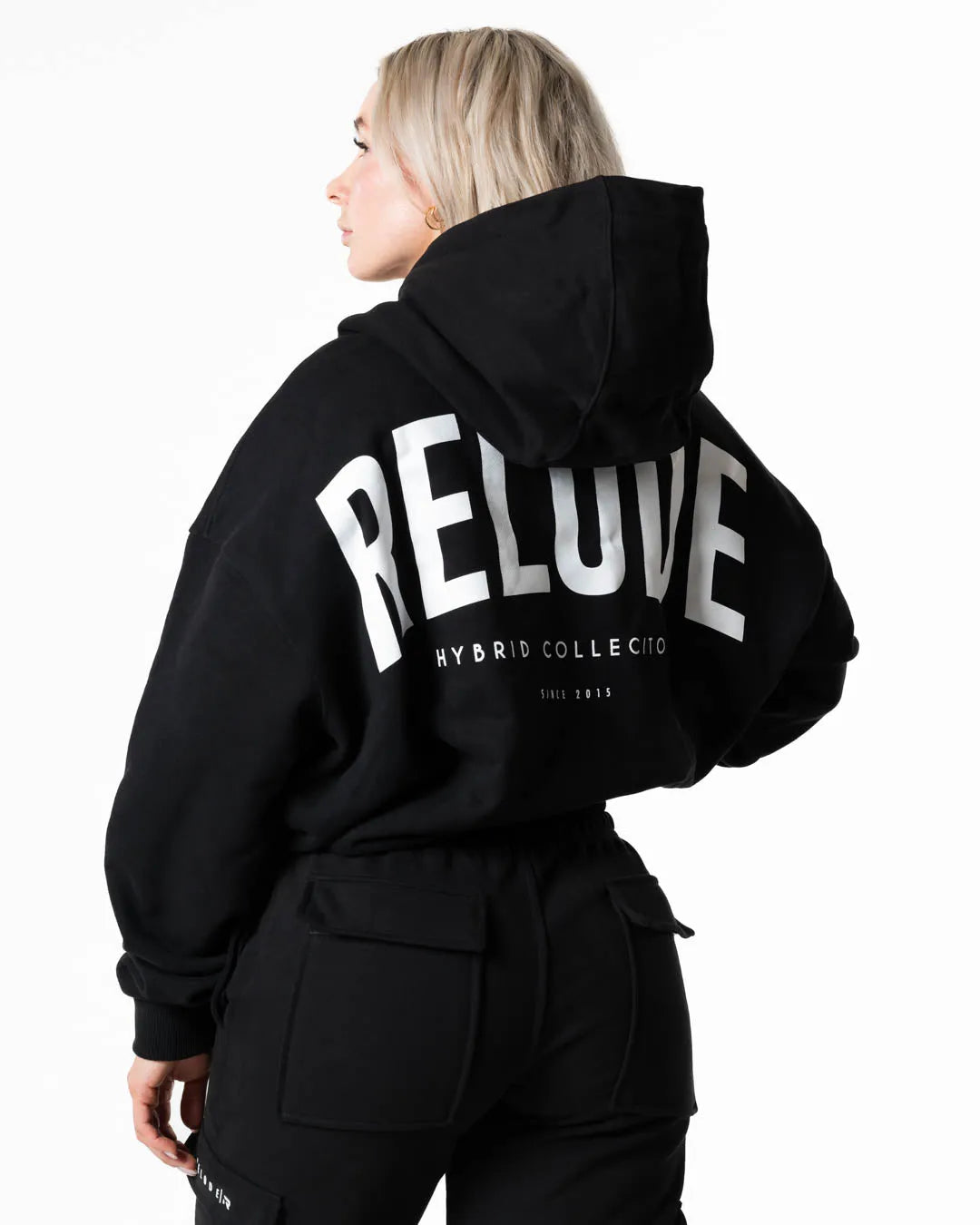 Hybrid Oversized Hoodie - Black