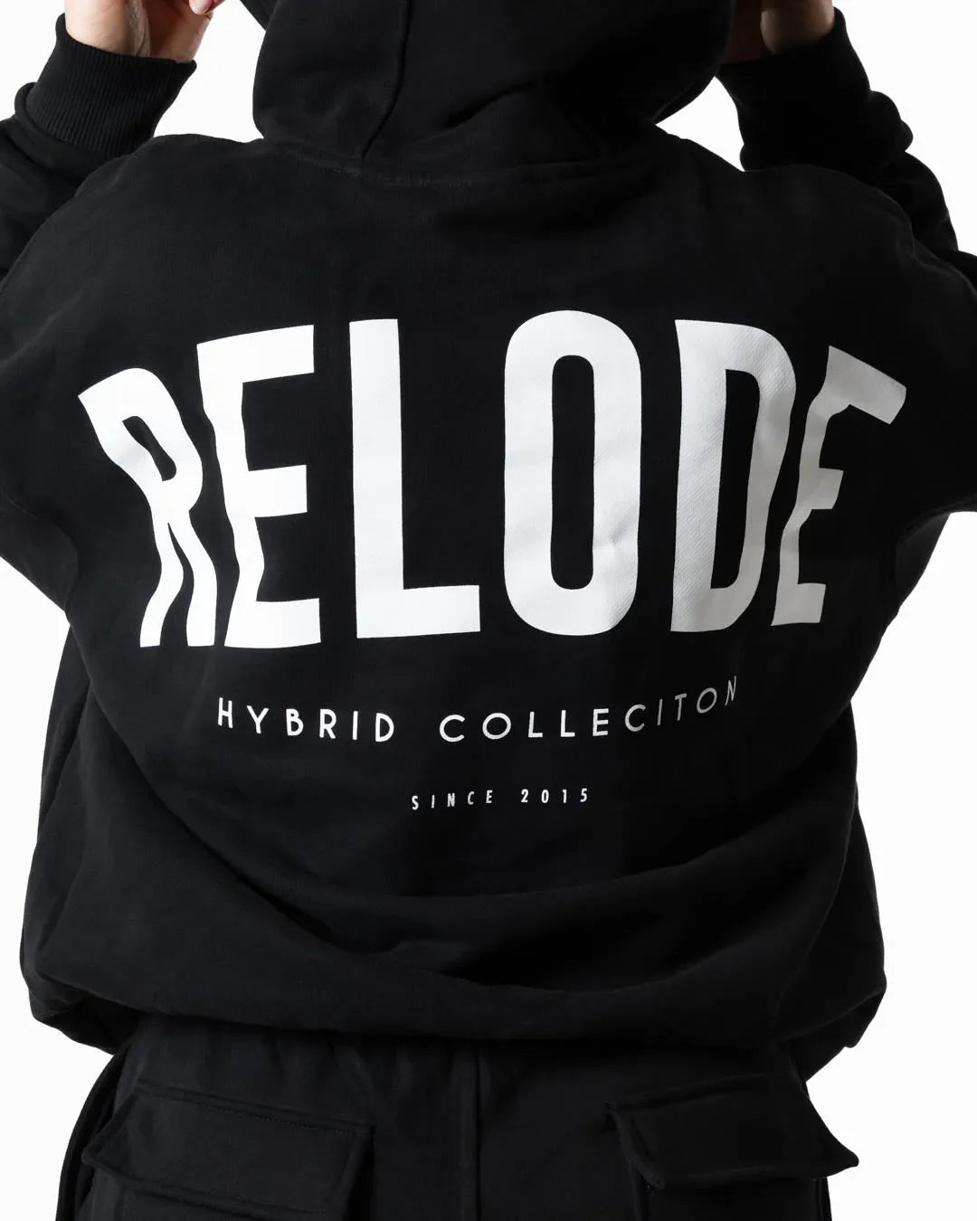 Hybrid Oversized Hoodie - Black