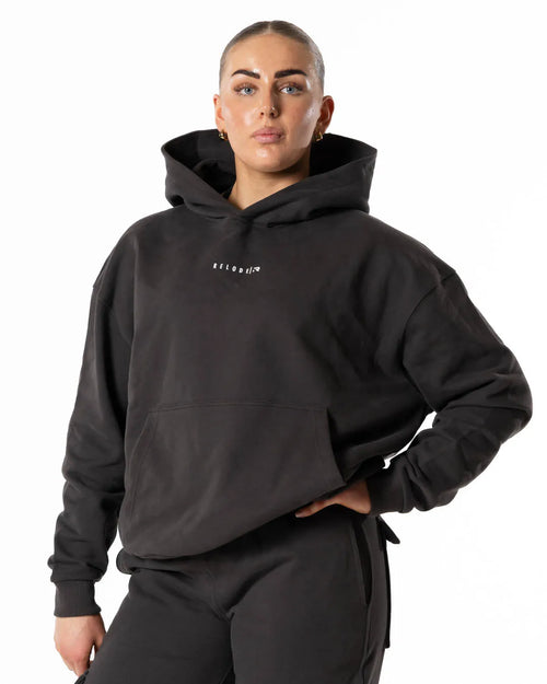 Hybrid Oversized Hoodie - Brown