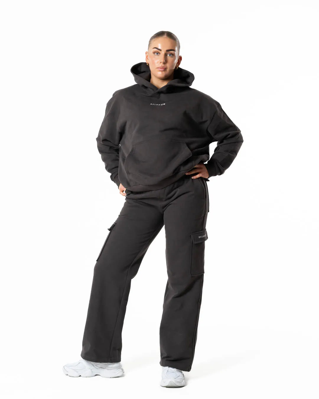 Hybrid Oversized Hoodie - Brown