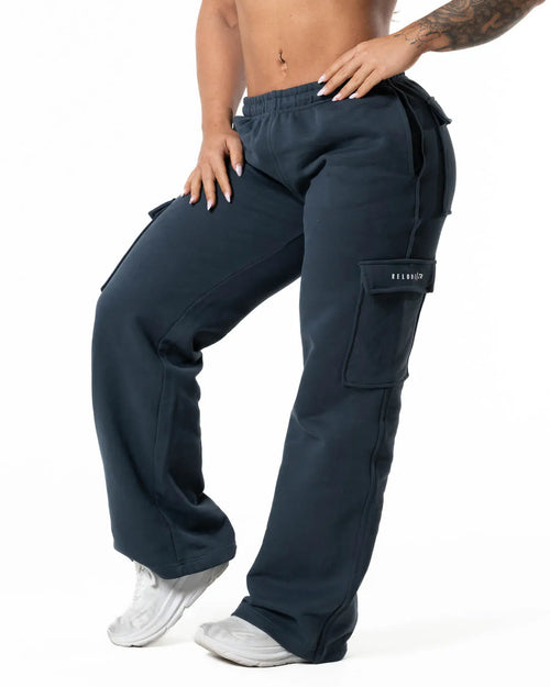 Hybrid Cargo Joggers - Slate Blue